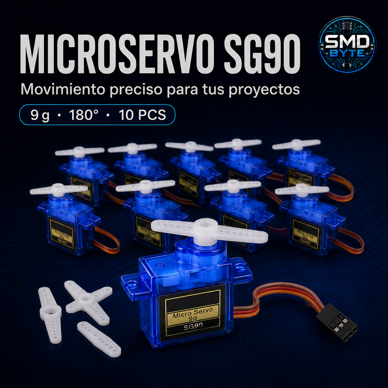 Micro servomotor SG90 9g 180°