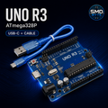 Microcontrolador UNO R3 ATmega328P USB-C con cable