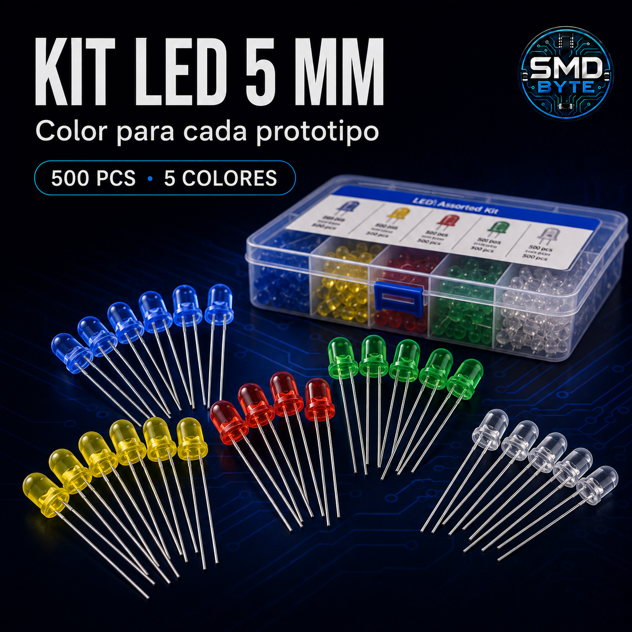Kit 50 LED 5 mm surtidos