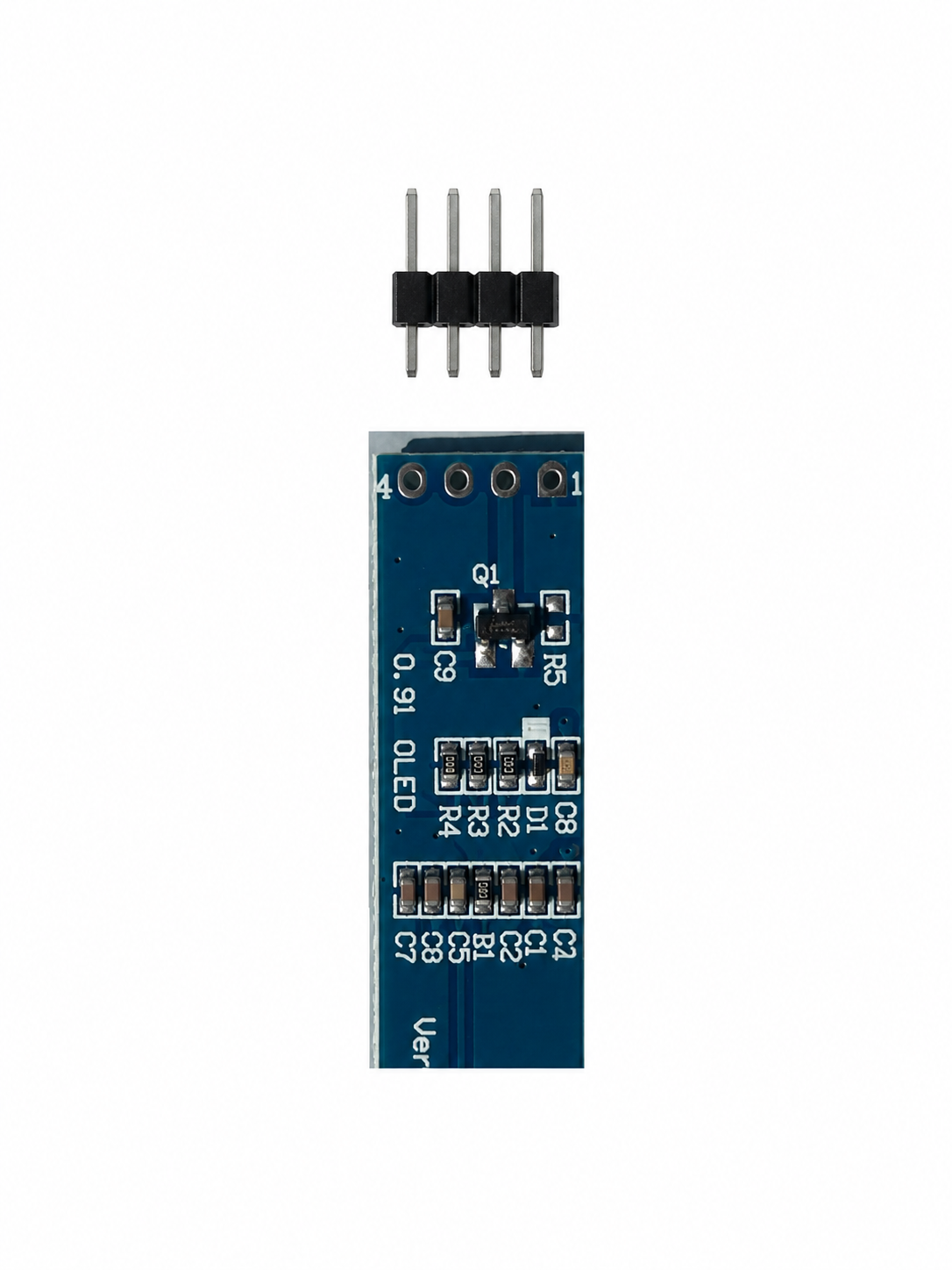 Pantalla OLED 0,91 pulgadas I2C 128×32 — 4 pines