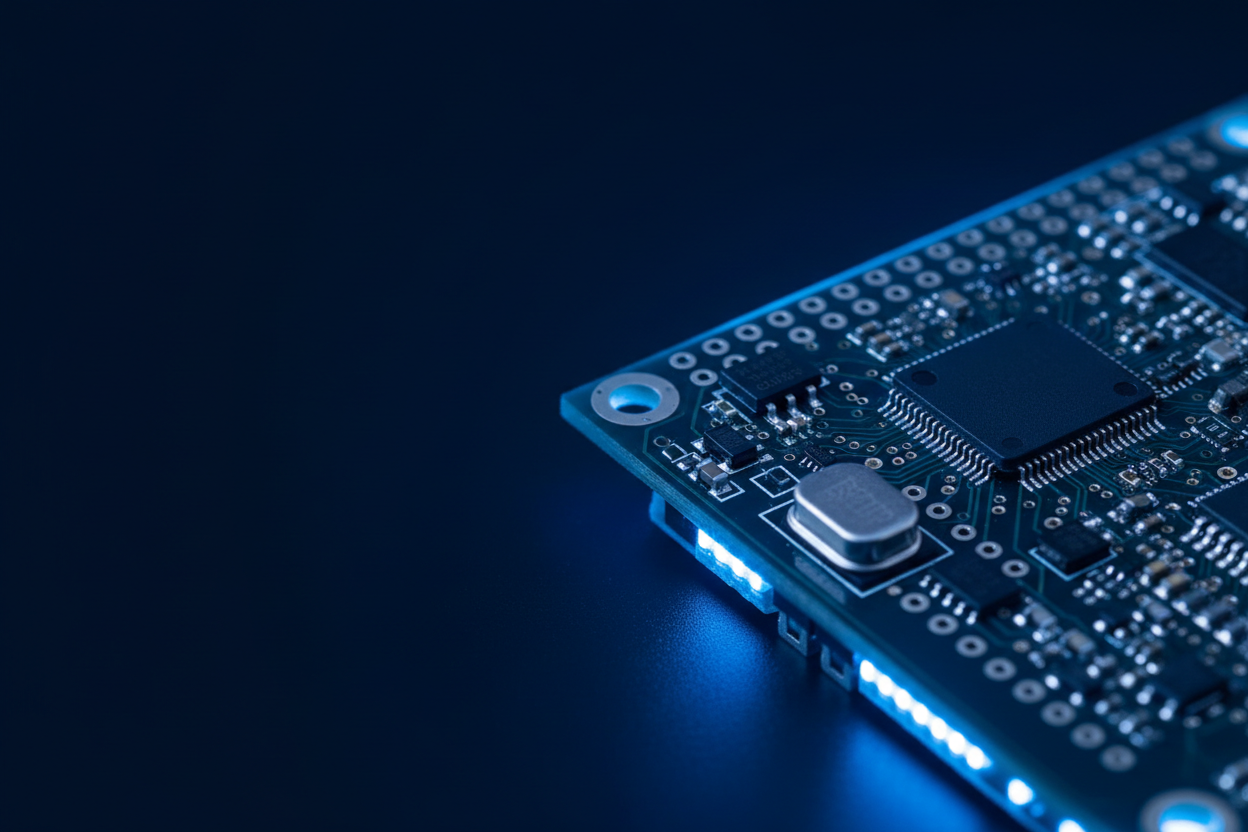 Fotografía macro placa ESP32