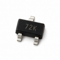 Imagen ilustrativa de MOSFET 2N7002 SOT-23 marcado 72K; pack contiene 20