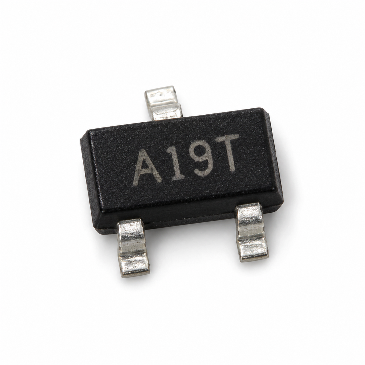 Imagen ilustrativa de una unidad AO3401A A19T SOT-23; pack contiene 10