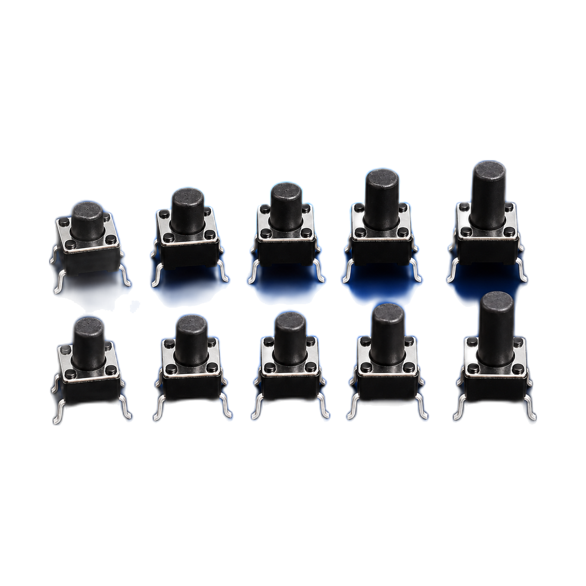Kit Surtido de Pulsadores Táctiles 6x6 mm