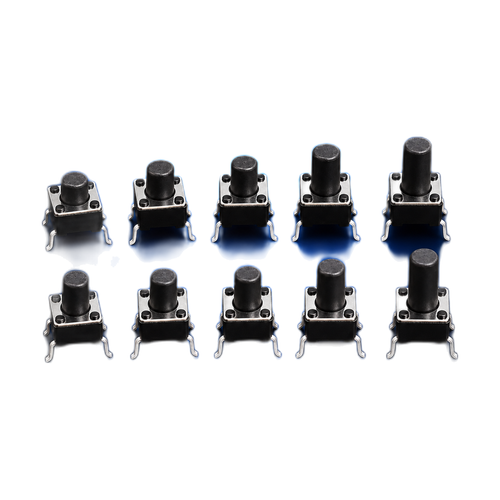 Kit Surtido de Pulsadores Táctiles 6x6 mm