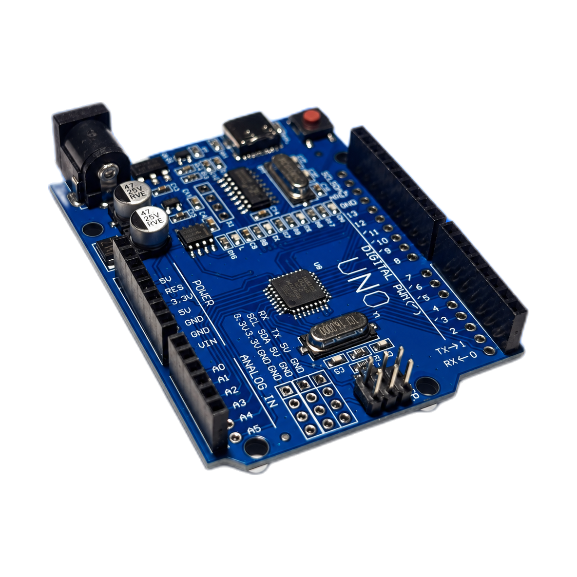 Microcontrolador UNO R3 ATmega328P USB-C con cable