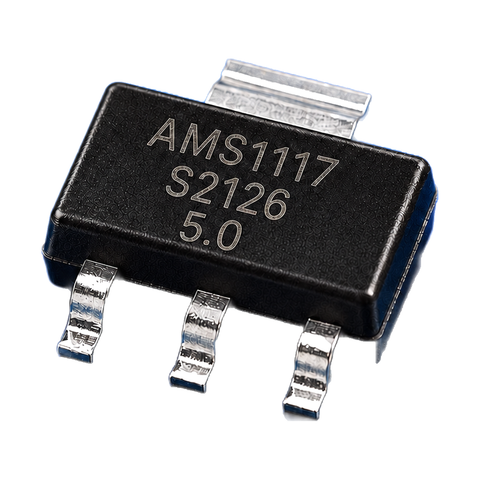 Pack 20 Reguladores LDO AMS1117-5.0 V SMD — SOT-223